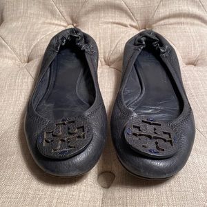 Tory Burch Navy Flats 8.5M